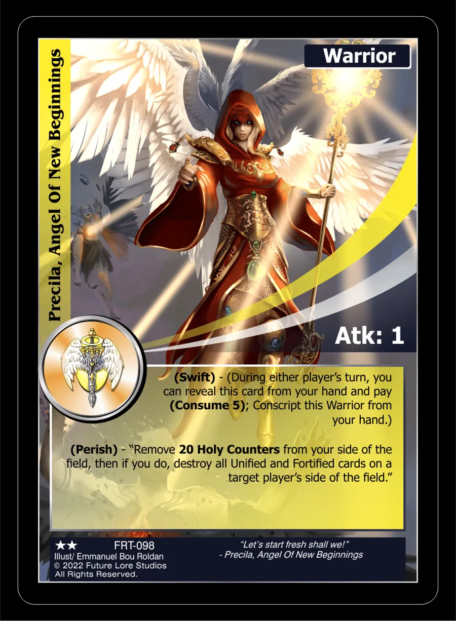 Precila, Angel Of New Beginnings (Uncommon) FRT-098
