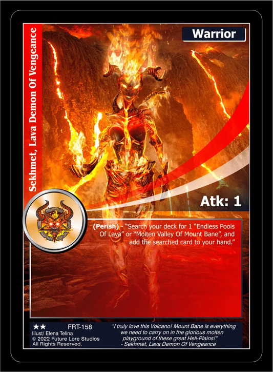 Sekhmet, Lava Demon Of Vengeance (Uncommon) FRT-158