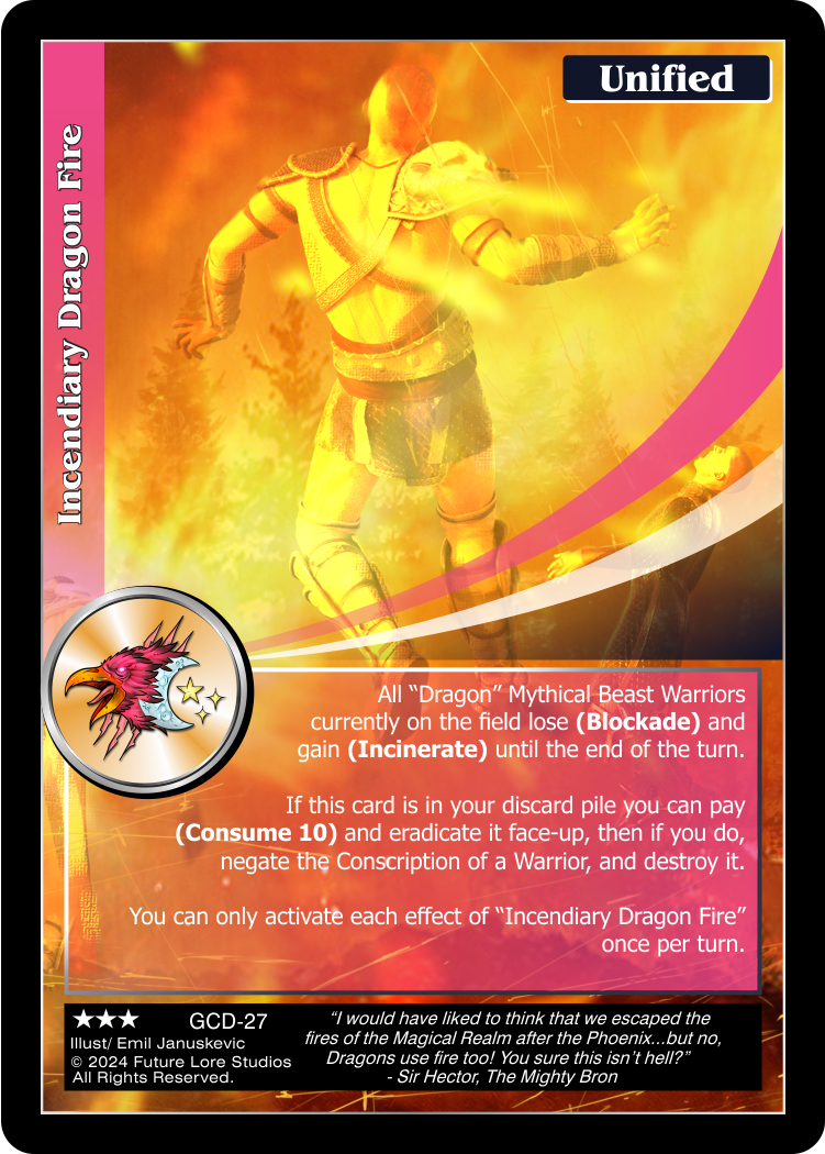 Incendiary Dragon Fire (Rare) GCD-27