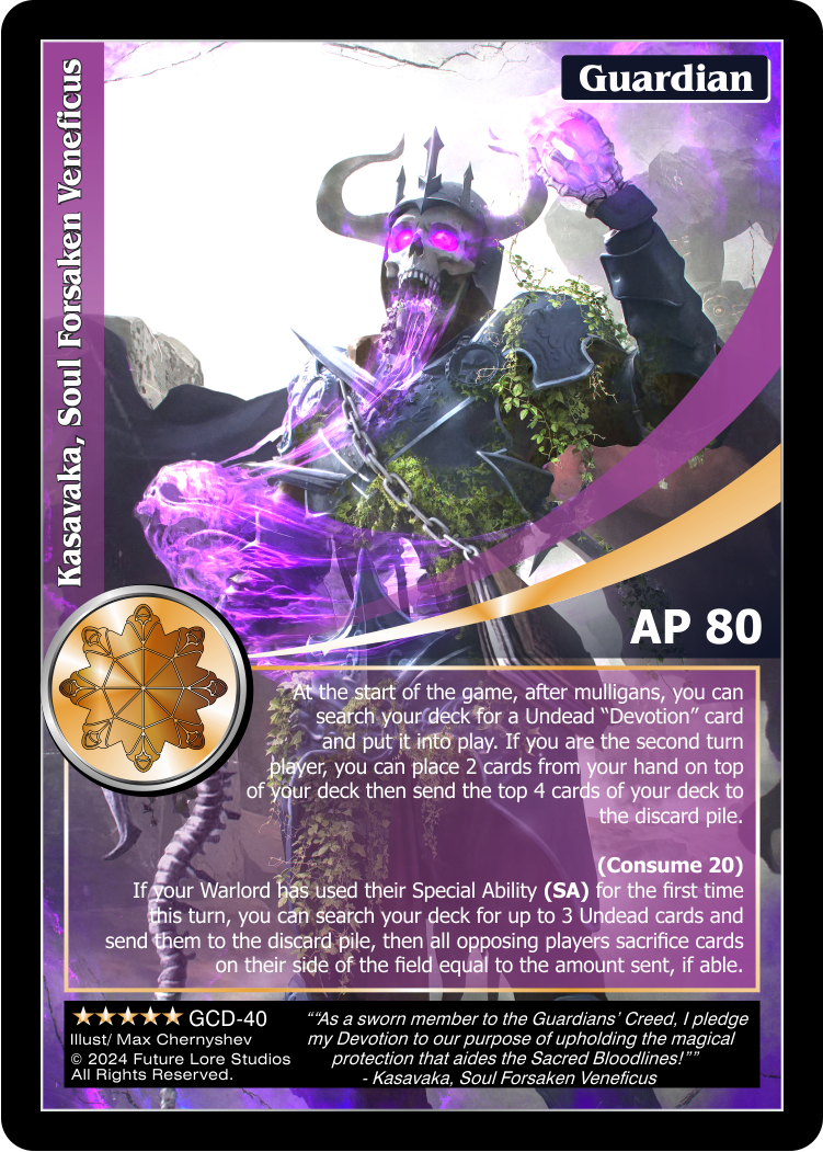 Kasavaka, Soul Forsaken Veneficius (Exalted) GCD-40