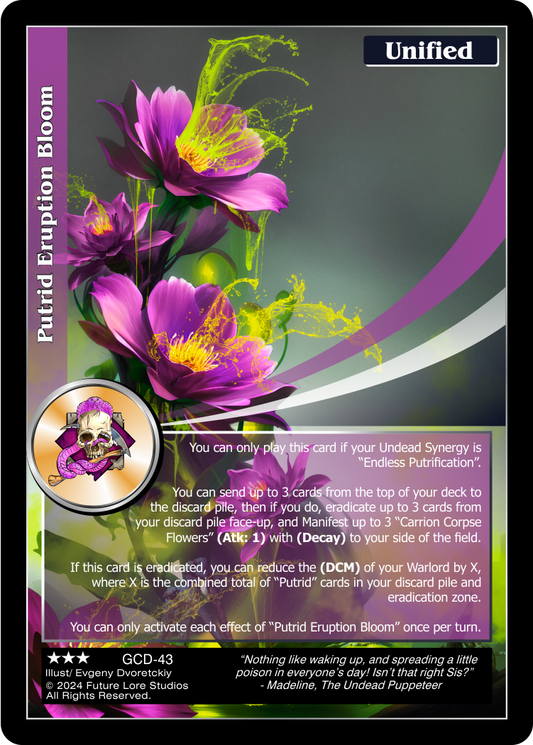 Putrid Eruption Bloom (Rare) GCD-43