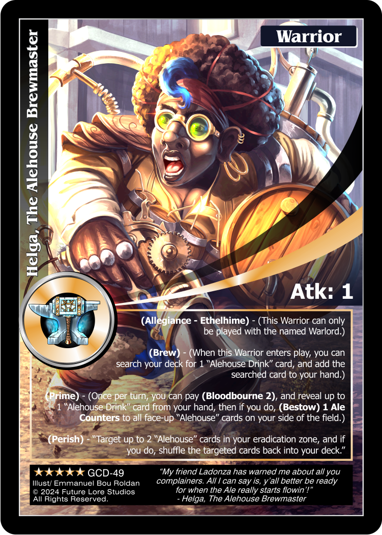 Helga, The Alehouse Brewmaster (Exalted) GCD-49