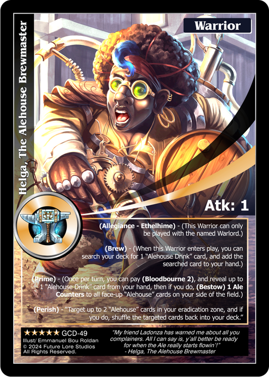 Helga, The Alehouse Brewmaster (Exalted) GCD-49