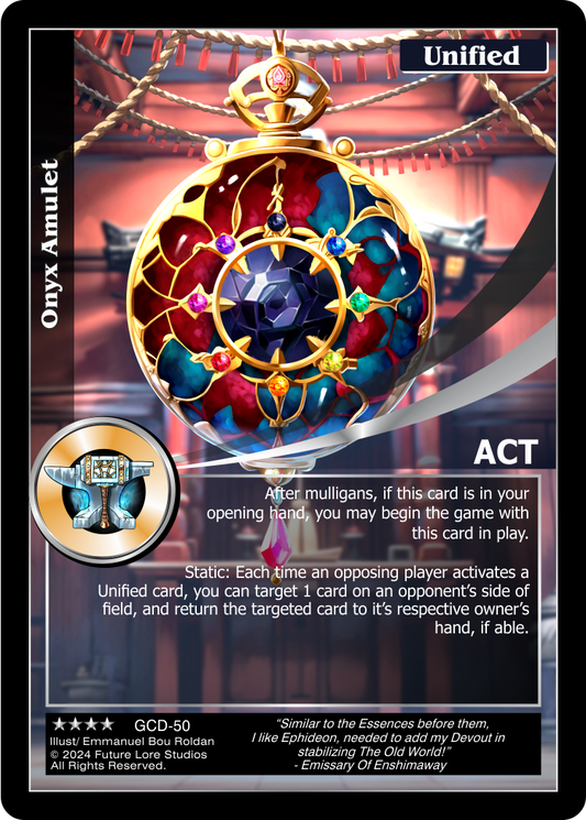 Onyx Amulet (Renown) GCD-50
