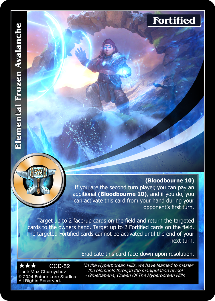 Elemental Frozen Avalanche (Rare) GCD-52