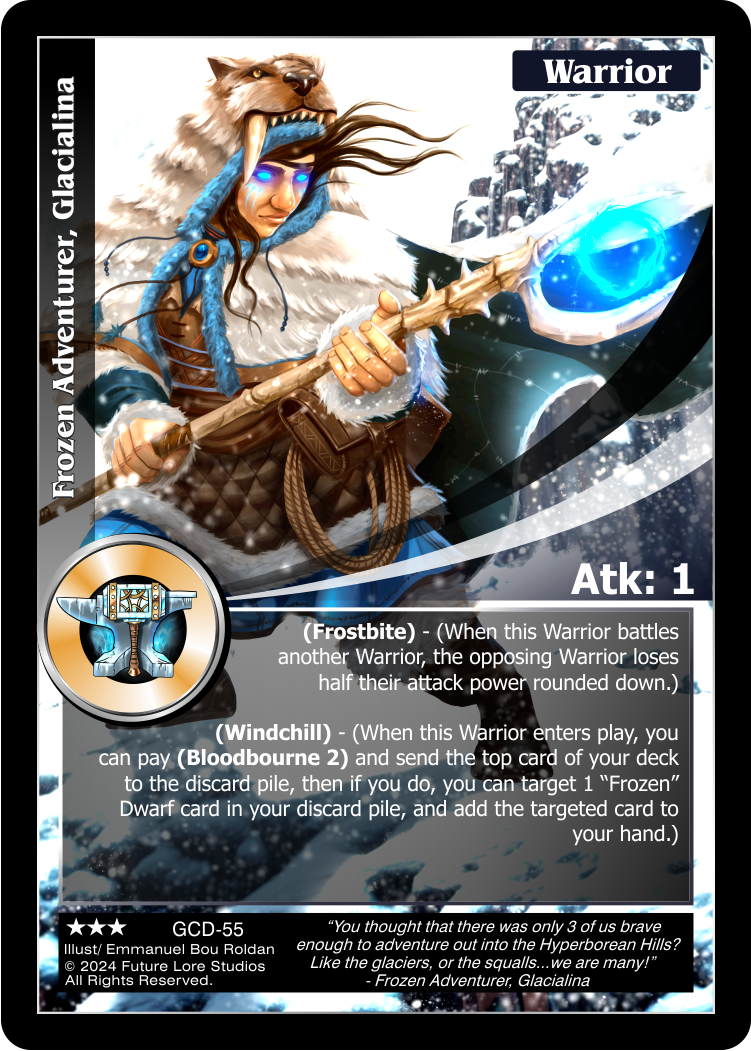 Frzoen Adventurer, Glacialina (Rare) GCD-55