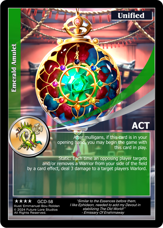 Emerald Amulet (Renown) GCD-58