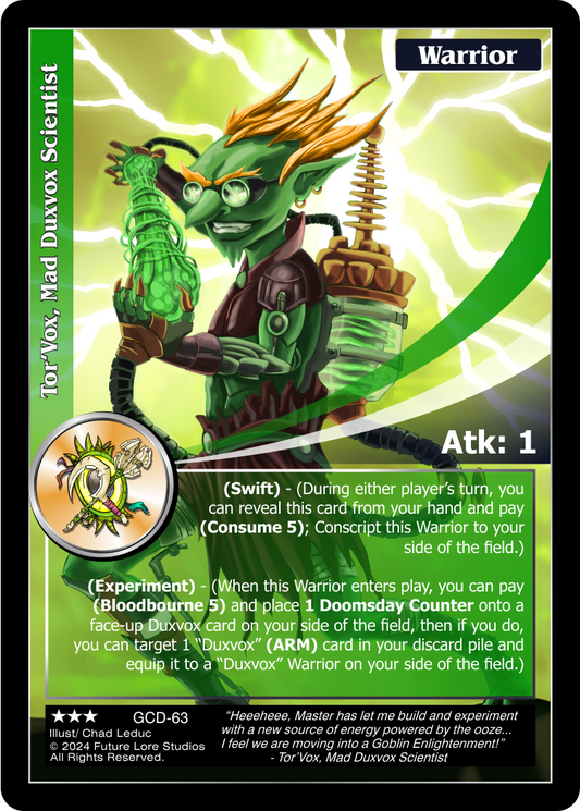 Tor'Vox, Mad Duxvox Scientist (Rare) GCD-63