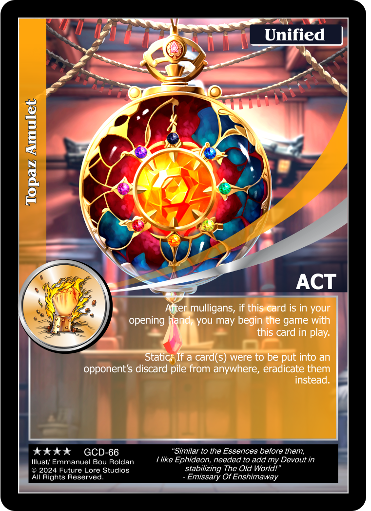Topaz Amulet (Renown) GCD-66