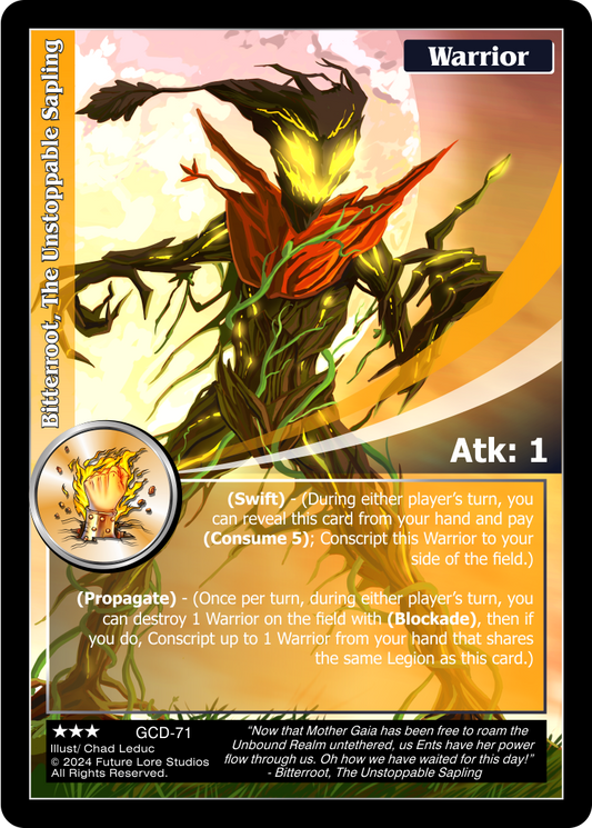 Bitterroot, The Unstoppable Sapling (Rare) GCD-71