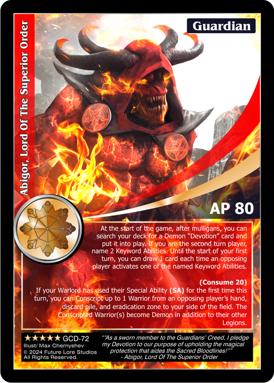 Abigor, Lord of the Superior Order (Exalted) GCD-72