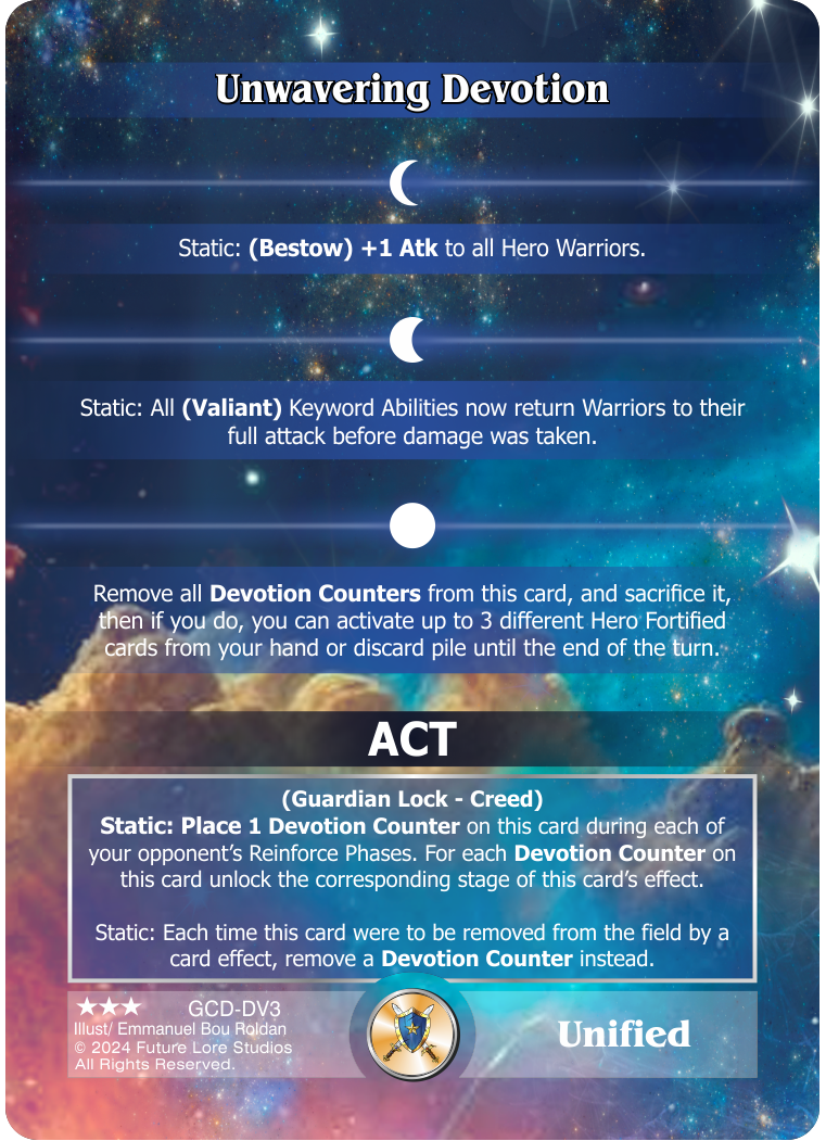 Unwavering Devotion (Rare) GCD-DV3