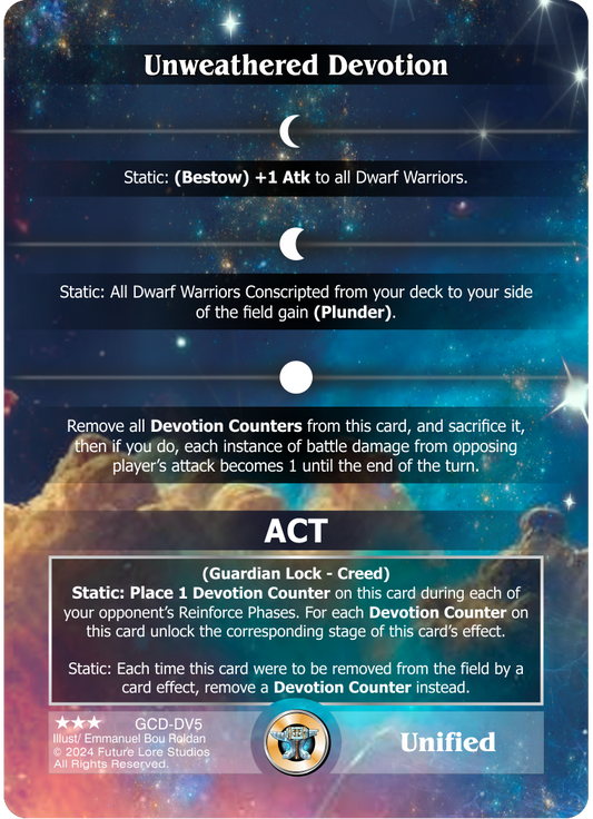 Unweathered Devotion (Rare) GCD-DV5