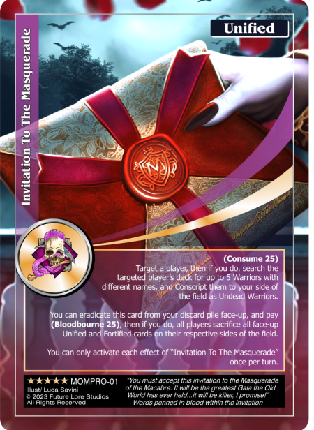 Invitation to the Masquerade MOMPRO-01