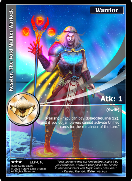 Kessler, The Void Walker Warlock (Rare) ELP-C16