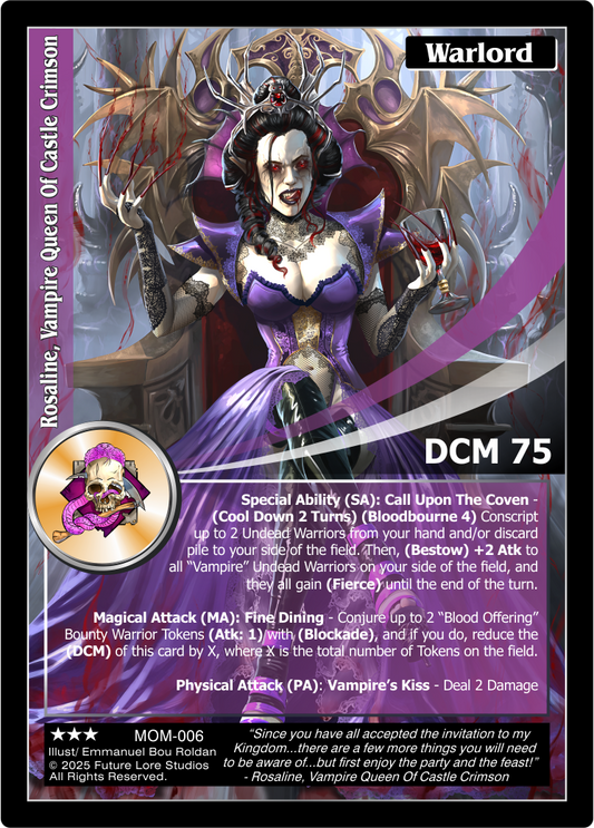 Rosaline, Vampire Queen Of Castle Crimson (Rare) MOM-006