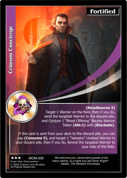 Crimson Concierge (Rare) MOM-009