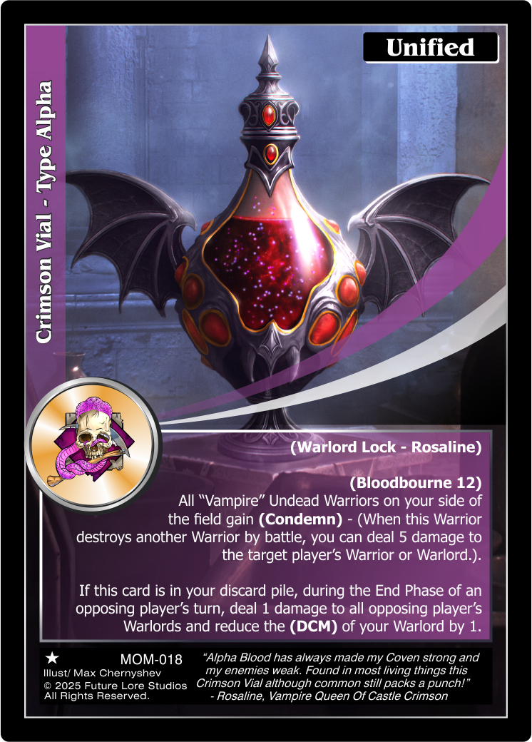 Crimson Vial - Type Alpha (Common) MOM-018