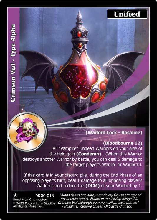 Crimson Vial - Type Alpha (Common) MOM-018