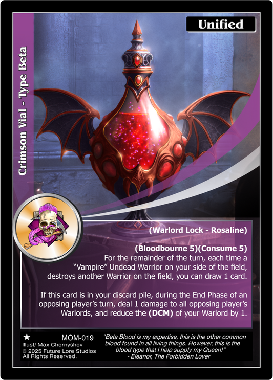 Crimson Vial - Type Beta (Common) MOM-019