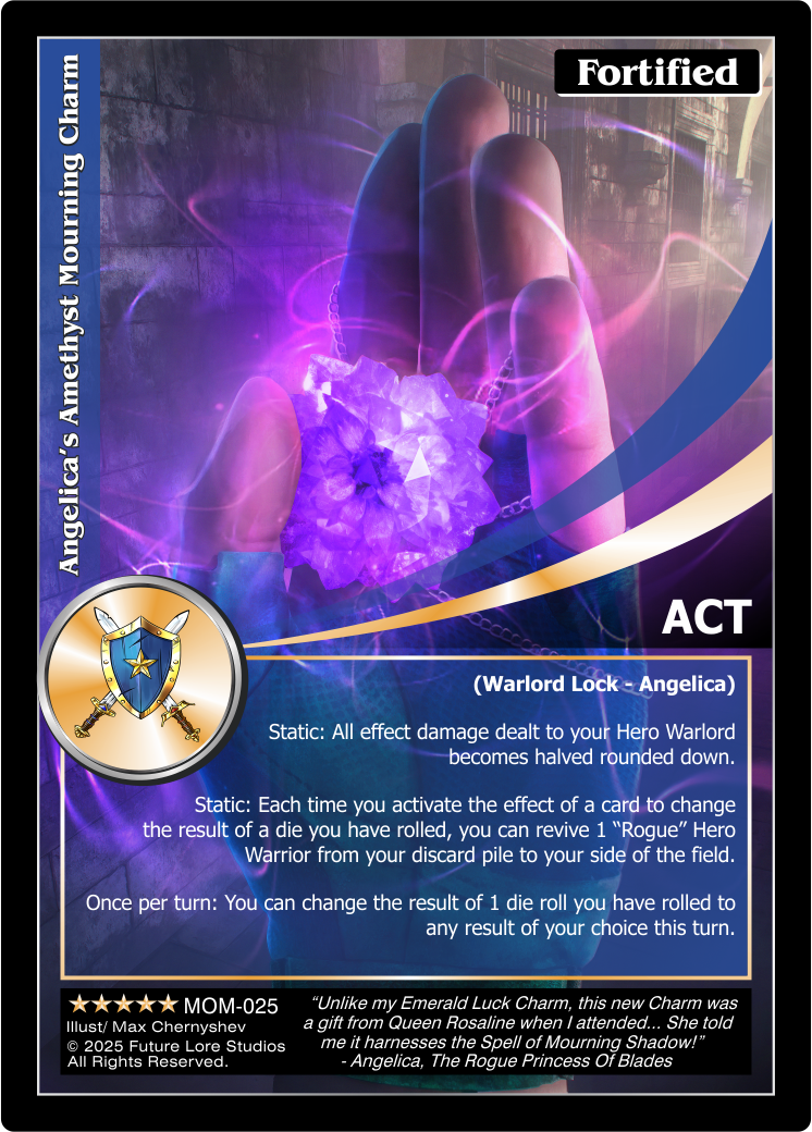 Angelica's Amethyst Mourning Charm (Exalted) MOM-025