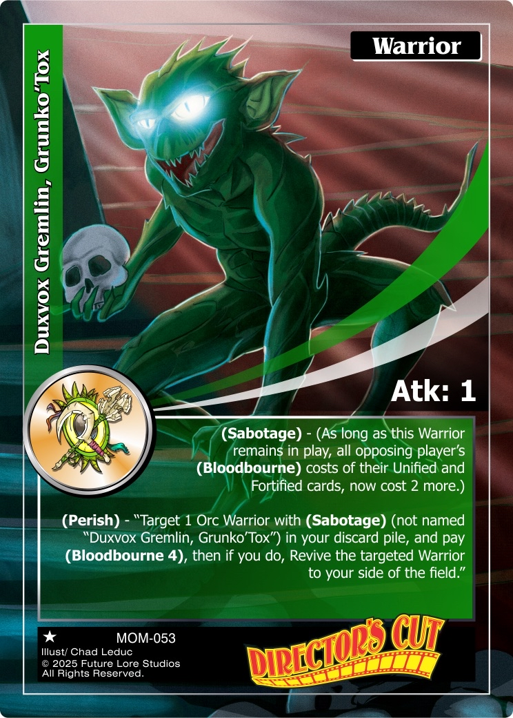 Duxvox Gremlin, Grunk'Tox (Common) MOM-053