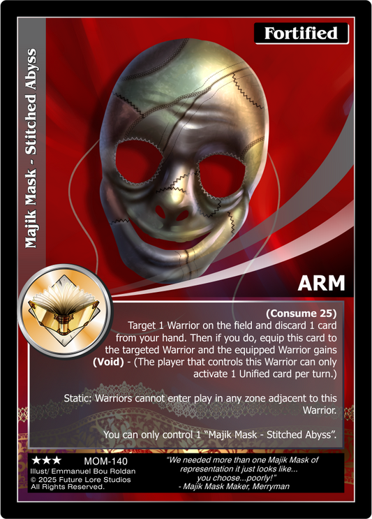 Majik Mask - Stitched Abyss (Rare) MOM-140