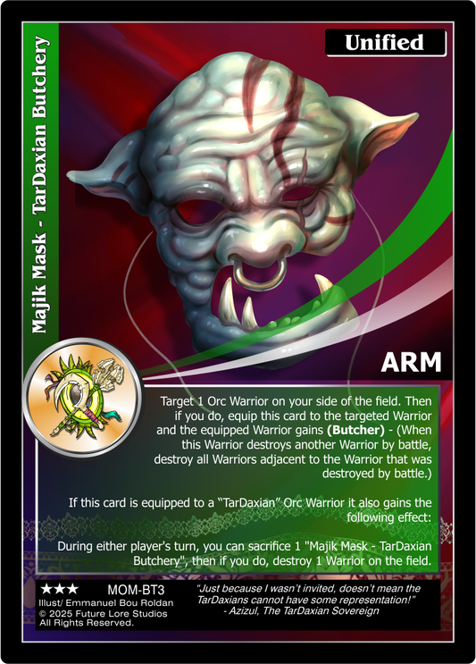 Majik Mask - Tardaxian Butchery (Rare) MOM-BT3