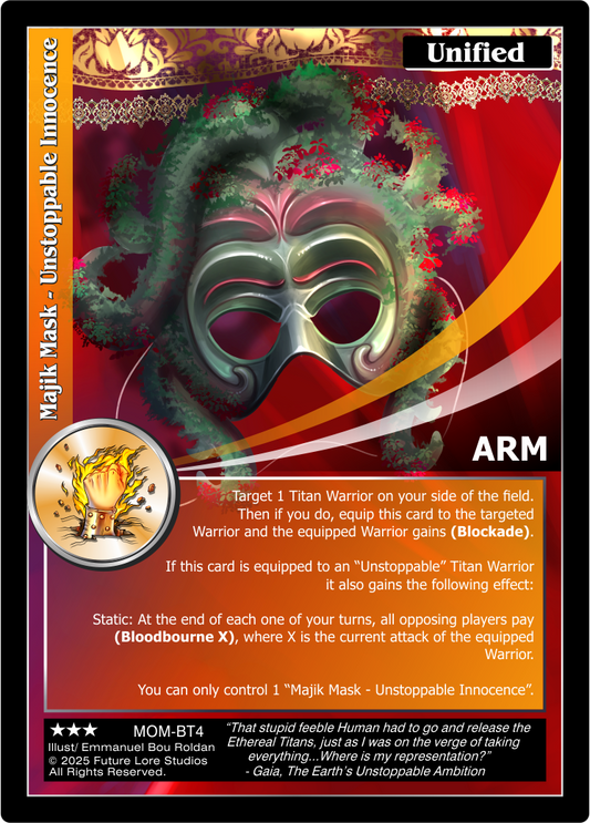 Majik Mask - Unstoppable Innocence (Rare) MOM-BT4