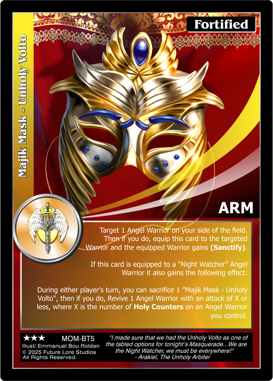 Majik Mask - Unholy Volto (Rare) MOM-BT5