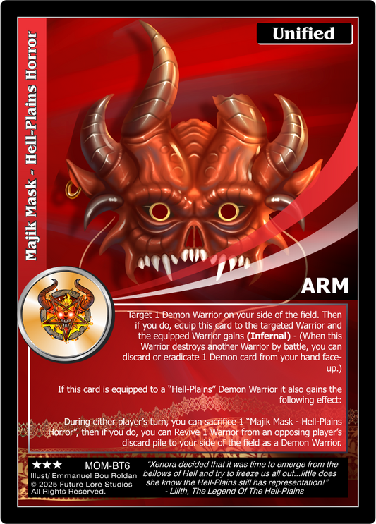 Majik Mask - Hell-Plains Horror (Rare) MOM-BT6
