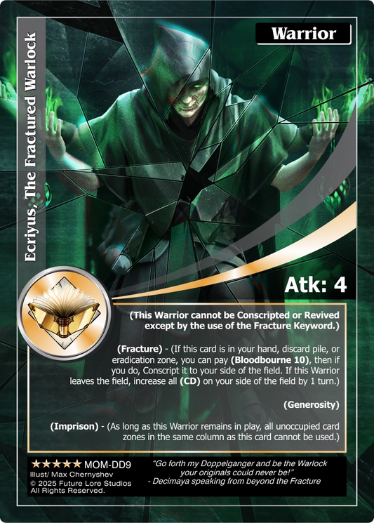 Ecriyus, The Fractured Warlock (Exalted) MOM-DD9