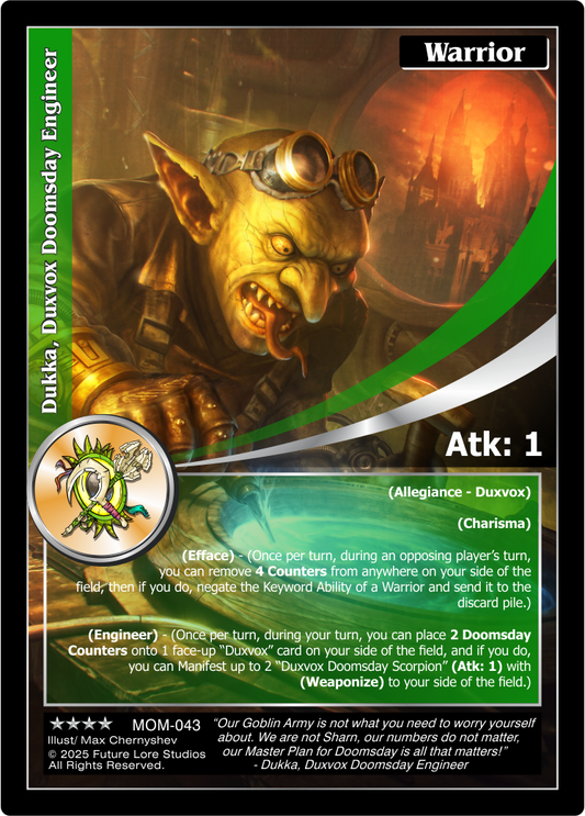 Dukka, Duxvox Doomsday Engineer (Renown) MOM-043
