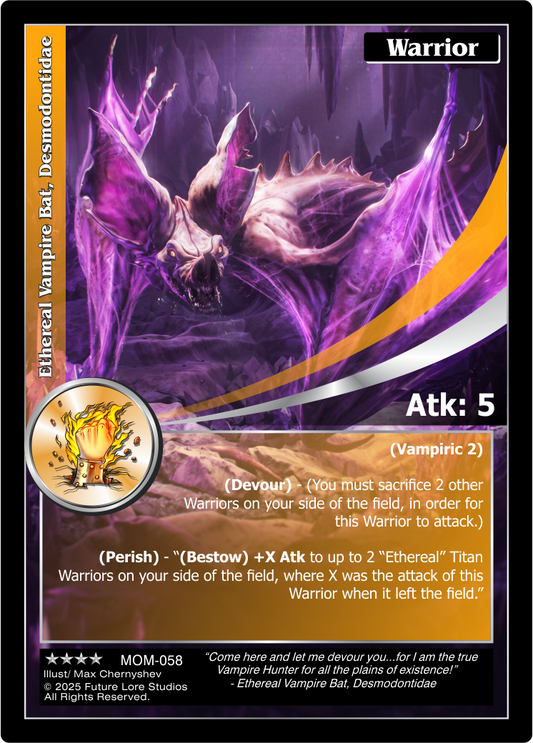 Ethereal Vampire Bat, Desmodontidae (Renown) MOM-058