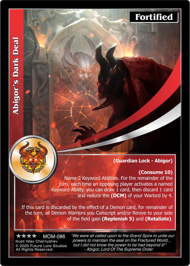 Abigor's Dark Deal (Renown) MOM-086