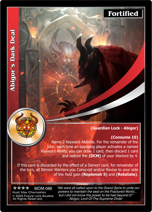 Abigor's Dark Deal (Renown) MOM-086