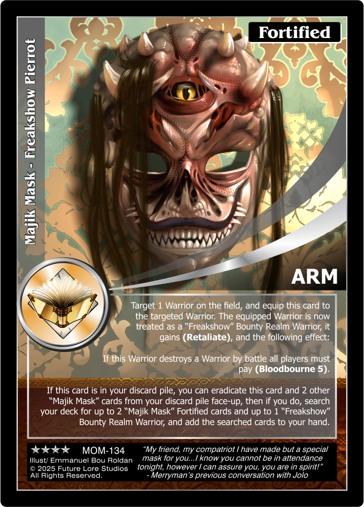 Majik Mask - Freakshow Pierrot (Renown) MOM-134