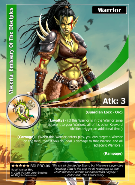 Viseria, Emissary Of The Disciples (Exalted) BDLPRO-06