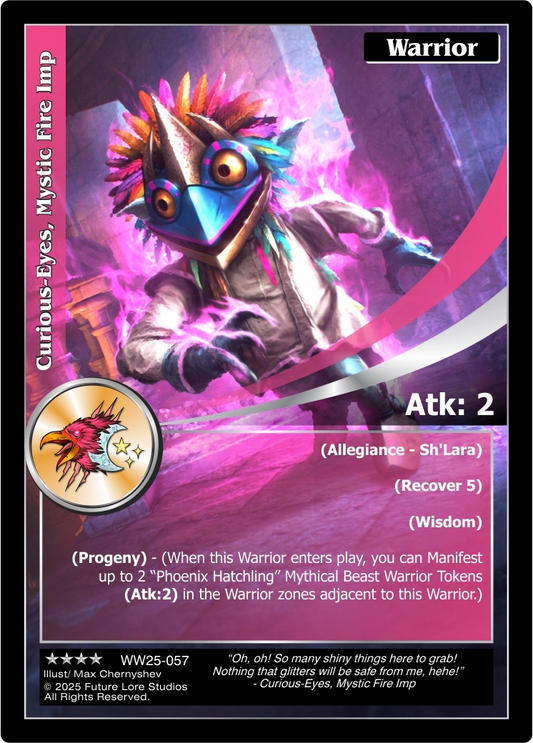 Curious-Eyes, Mystic Fire Imp (Renown) WW25-057