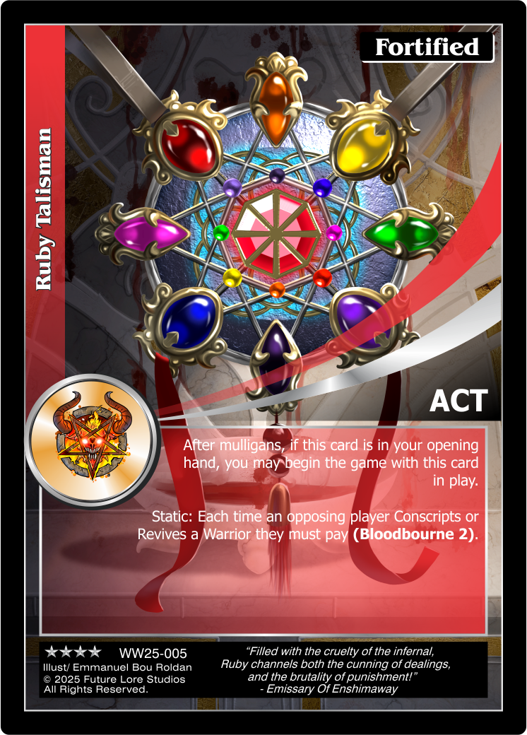 Ruby Talisman (Renown) WW25-005
