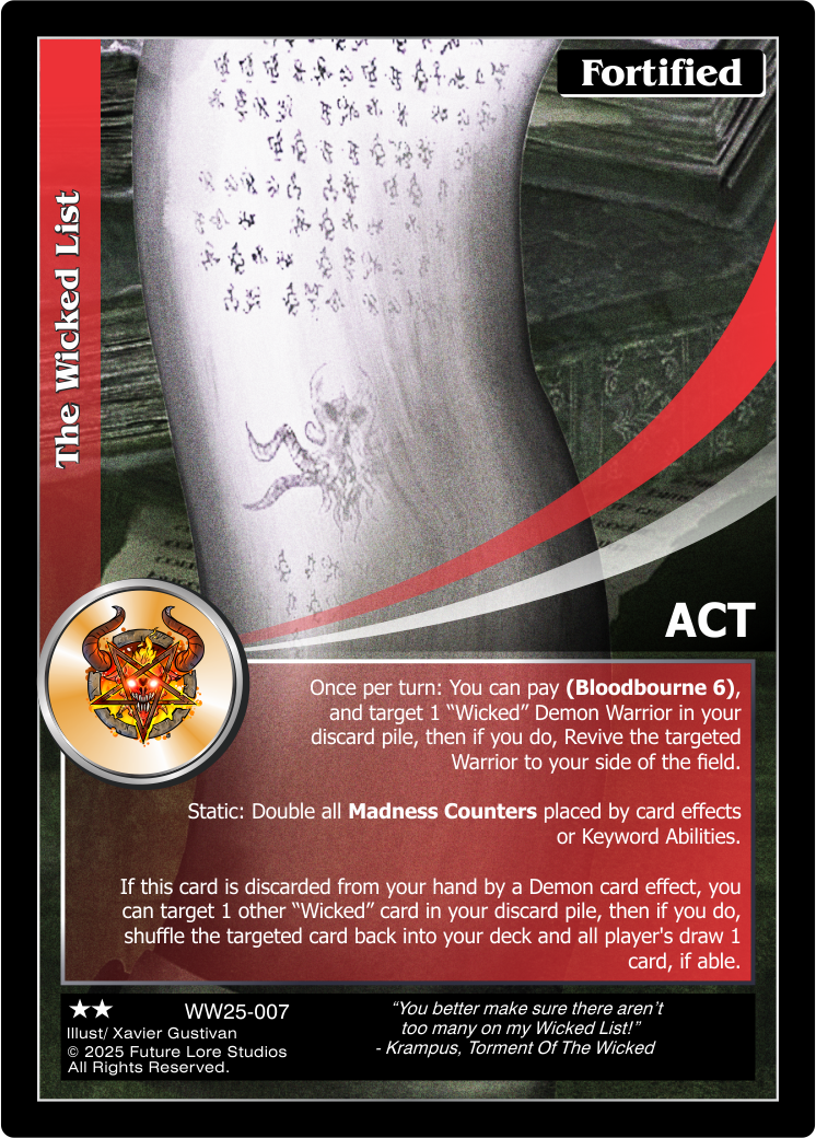 The Wicked List (Uncommon) WW25-007