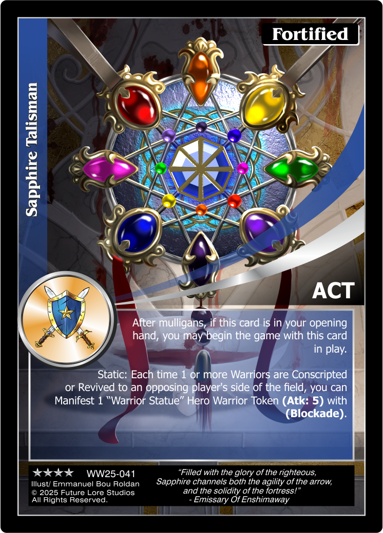 Sapphire Talisman (Renown) WW25-041
