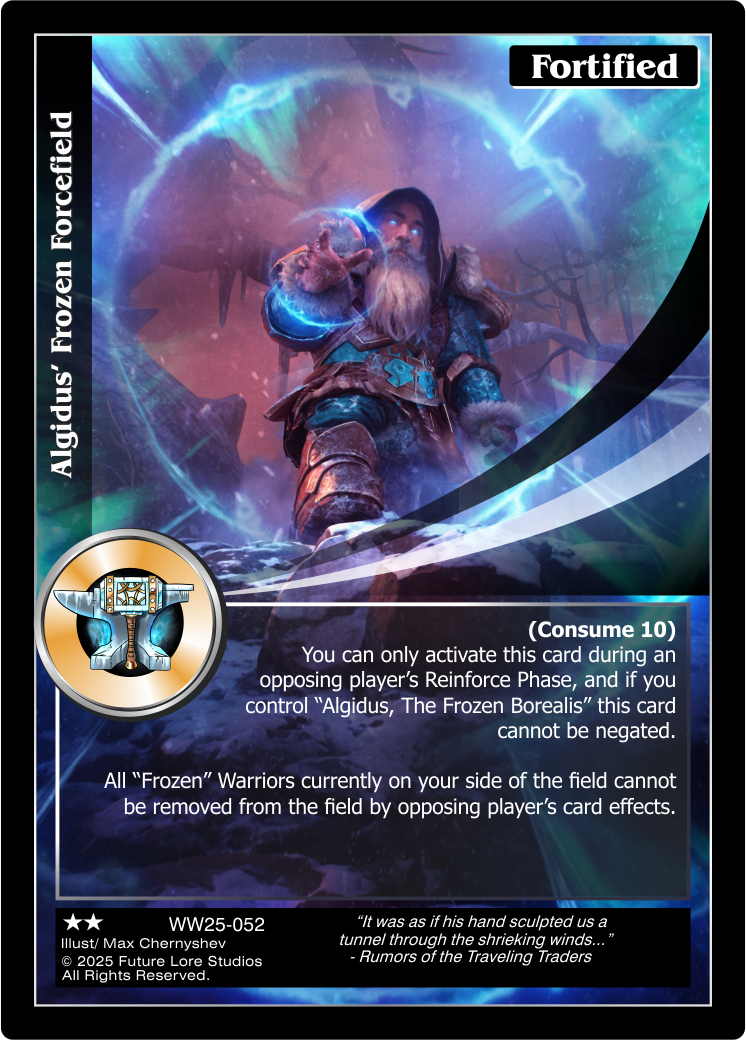 Algidus' Frozen Forcefield (Uncommon) WW25-052