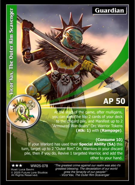 Vicor’Vax, The Outer Rim Scavenger (Rare) WW25-078