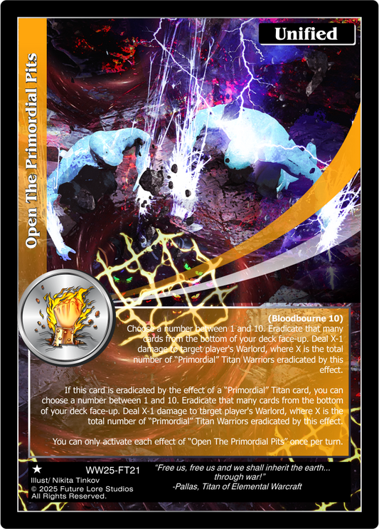 Open The Primordial Pits (Common) WW25-FT21