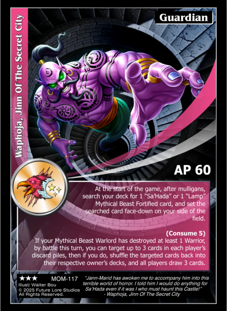 Waphoja, Jinn Of The Secret City (Rare) MOM-117