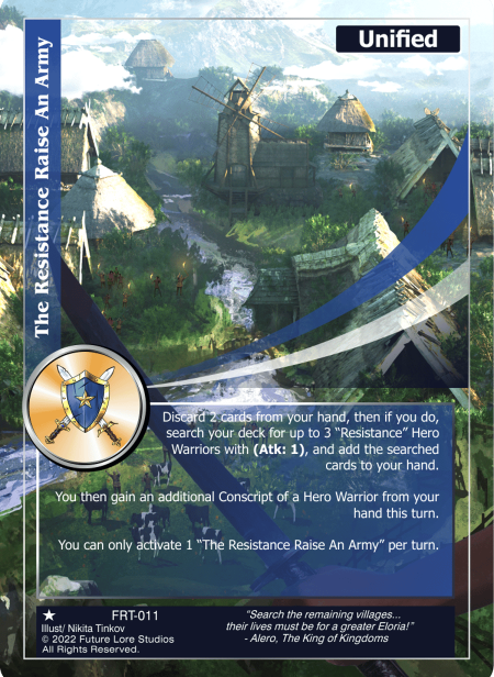 The Resistance Raises An Army (Common) FRT-011