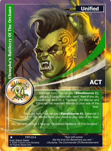 Ulumpha's Battlecry Of The Orcbane (Common) FRT-014
