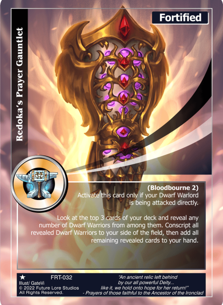 Redoka's Prayer Gauntlet (Common) FRT-032