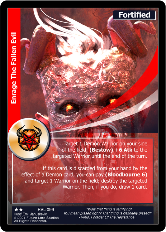 Enrage The Fallen Evil (Uncommon) RVL-099